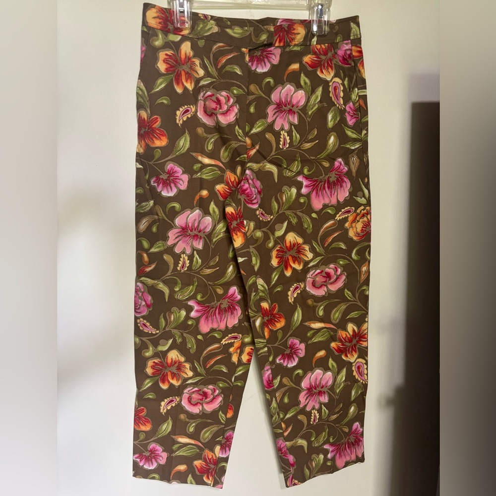 Talbots Floral Pants with Pockets